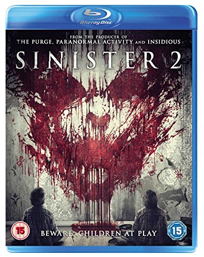 Sinister 2" Blu-ray cover with a ghostly figure and two children.