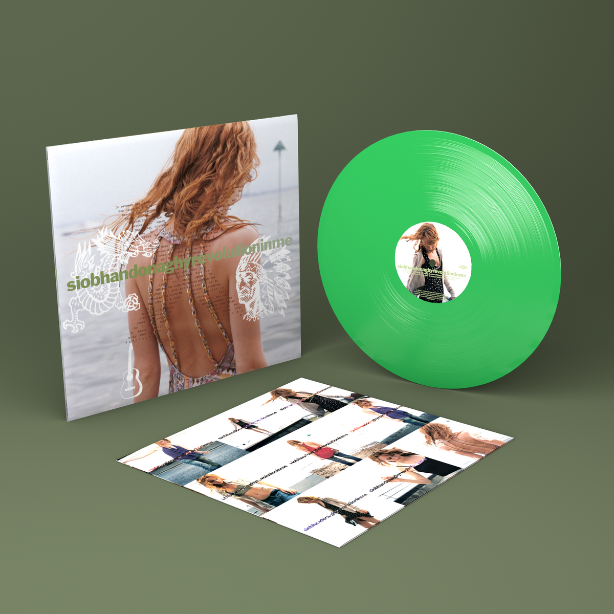 Siobhan Donaghy album "Revolution In Me" – green vinyl record and sleeve.