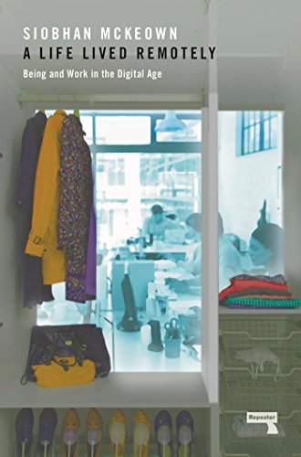 Book cover with a doorway view of a person working at a desk.