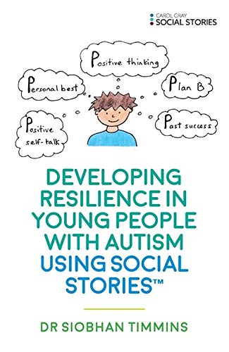 Book cover with a cartoon child and text about autism resilience.
