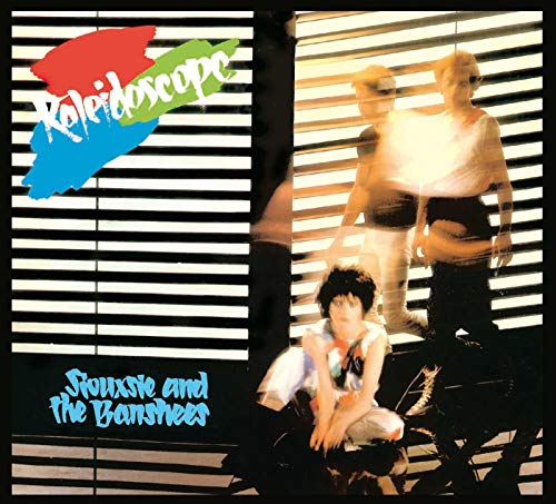Album cover for Kaleidoscope by Siouxsie and the Banshees featuring band members behind blinds.