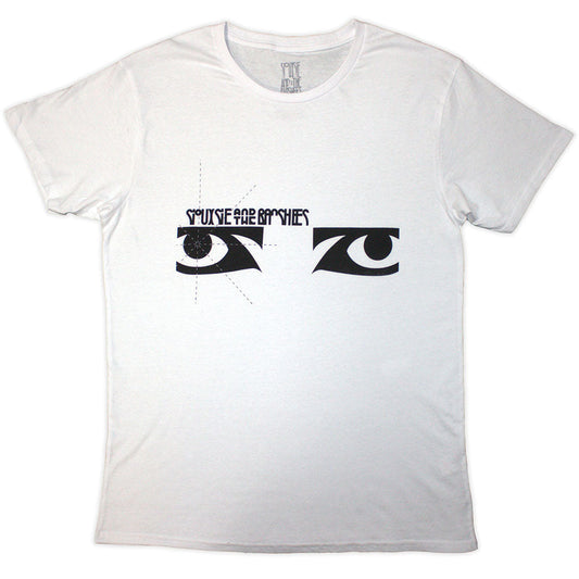 White unisex t-shirt featuring Siouxsie & The Banshees’ “Through The Looking Glass” artwork.