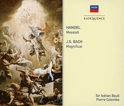 CD cover featuring a Baroque painting of angelic figures and text: Handel, Bach.