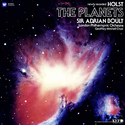 Vinyl album cover for Holst’s “The Planets” conducted by Sir Adrian Boult.