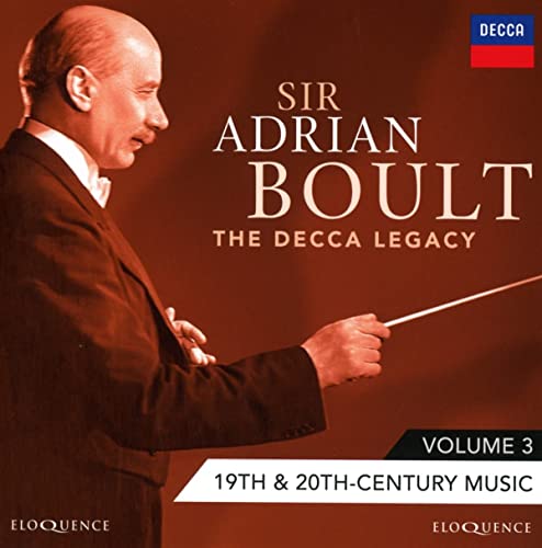 CD cover featuring conductor Sir Adrian Boult in a brown suit.