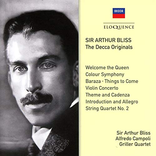 CD cover featuring a portrait of composer Sir Arthur Bliss.