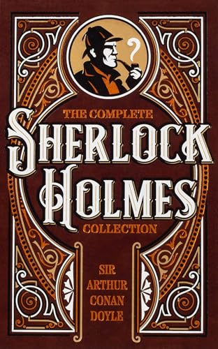 Book cover for The Complete Sherlock Holmes Collection featuring a silhouette of Sherlock Holmes.