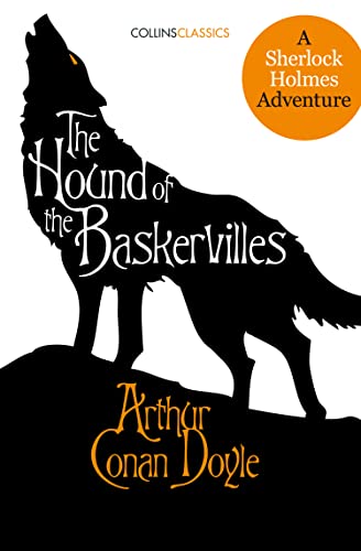 Book cover: silhouette of a hound howling under a full moon.