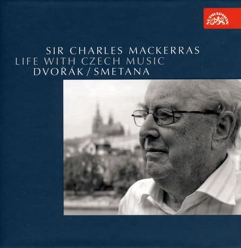 CD cover featuring portrait of conductor Sir Charles Mackerras.