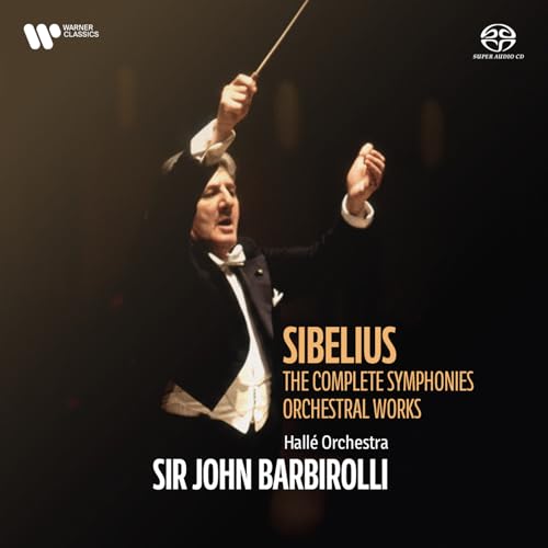 CD cover featuring conductor Sir John Barbirolli with text "Sibelius.