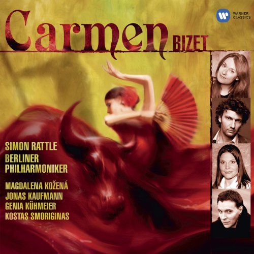 CD cover for Bizet’s Carmen, featuring dancers and portraits.
