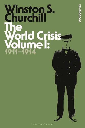 Green book cover featuring Winston Churchill and title “The World Crisis Volume I”.