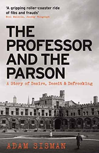Book cover with large title text and a stately building in the background.
