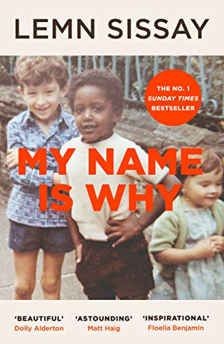 Book cover featuring three children with the title My Name Is Why in orange.