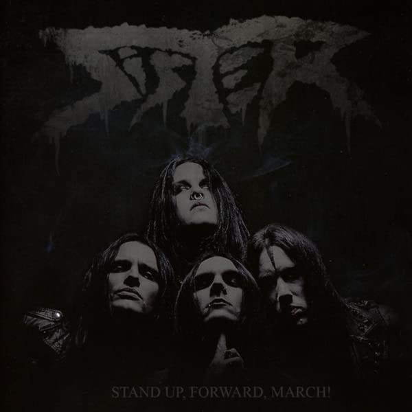 CD cover featuring four band members with dark makeup against a black background.