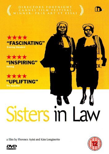 DVD cover for “Sisters in Law” featuring two women in legal robes.