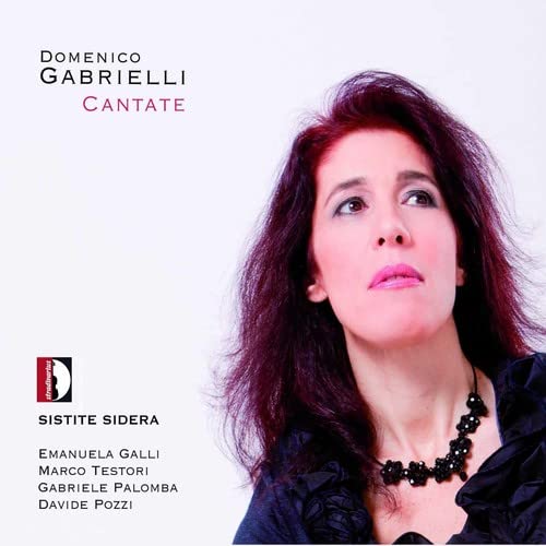 CD cover featuring a woman with dark curly hair, text “Cantate” and “Sistite Sidera”.