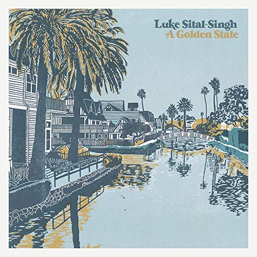Album cover art featuring a stylized canal scene with palm trees and houses.