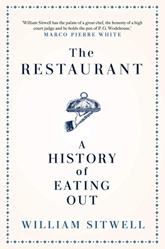 Book cover: "The Restaurant" by William Sitwell, with silver cloche illustration.