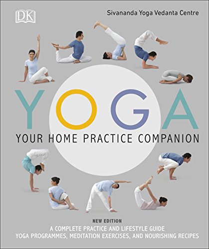 Book cover featuring people in various yoga poses surrounding the word YOGA.