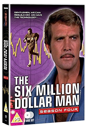 DVD cover for "The Six Million Dollar Man" Season Four featuring Lee Majors.
