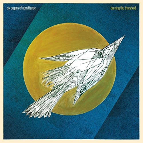 CD cover: abstract bird drawing over a yellow circle and blue background.
