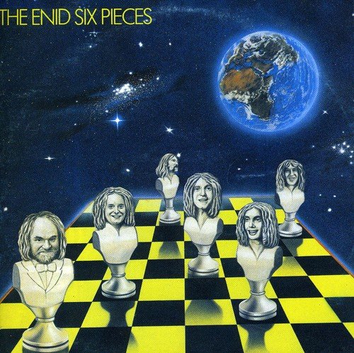 Album cover: six chess pieces with faces, Earth in the background.