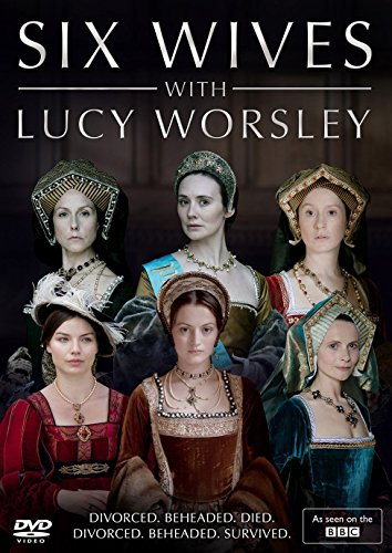 DVD cover featuring Lucy Worsley and six women dressed in historical Tudor-era costumes.