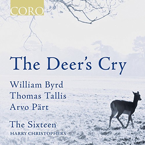 CD cover for “The Deer’s Cry” featuring a deer in a snowy landscape.