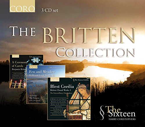 CD box set, "The Britten Collection" by Sixteenchristophers, featuring choral works.