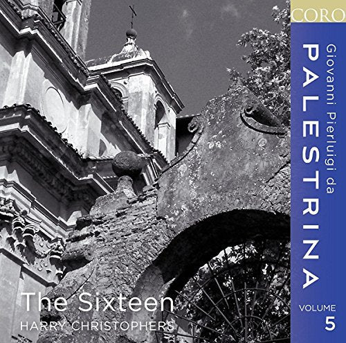 CD cover: church architecture and text “Palestrina: Volume 5” by The Sixteen.