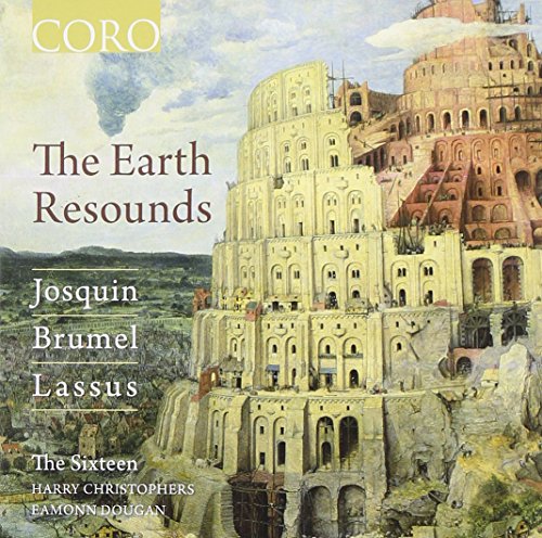 "CD cover art: fantastical, multi-levelled building on a cliff, with cloudy sky."