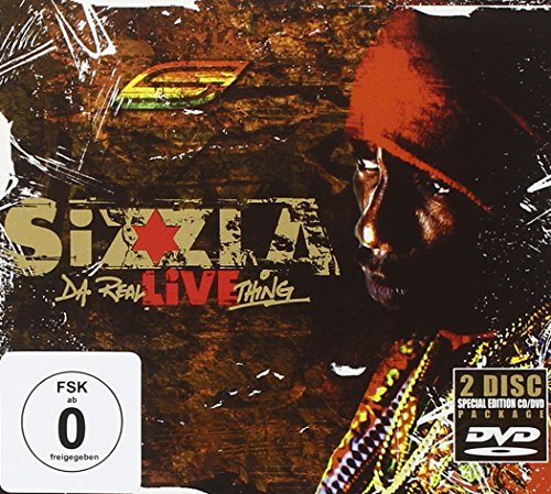 CD cover for Sizzla’s “Da Real Live Thing” featuring a portrait of the artist.