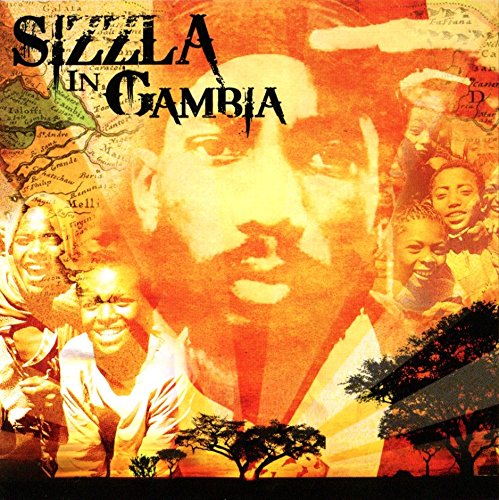 CD cover for Sizzla’s “In Gambia” featuring portraits and a map.