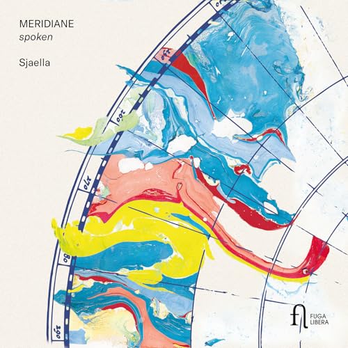 CD cover with abstract marbled paint resembling a world map.