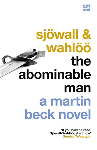 Book cover: “The Abominable Man” by Sjowall & Wahloo, featuring a knife.