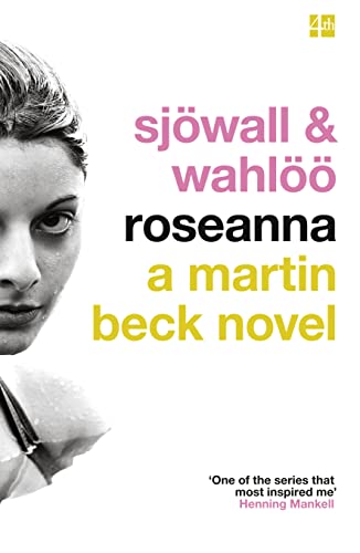 Book cover: "Roseanna" by Sjowall & Wahloo, featuring a woman’s face.