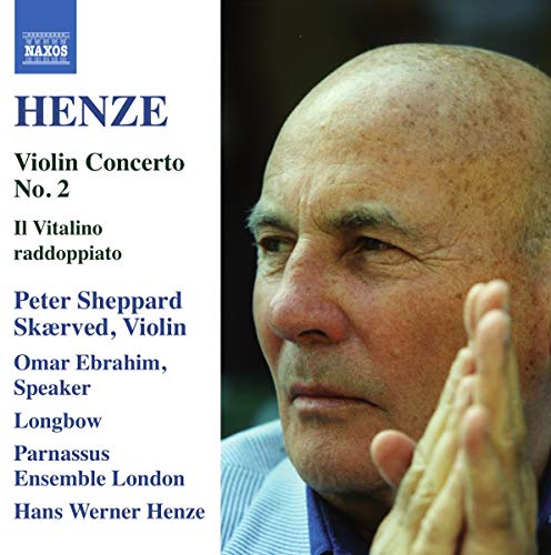 CD cover featuring a portrait of composer Hans Werner Henze.