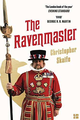 Book cover featuring the Ravenmaster in traditional Yeoman Warder uniform.
