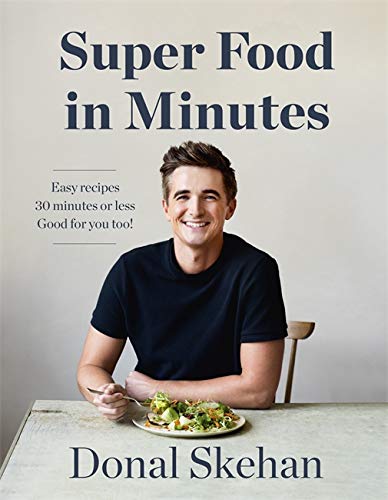 Cookbook cover featuring chef Donal Skehan and a salad plate.