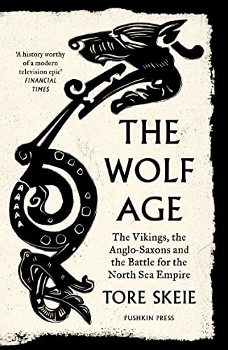 Book cover featuring a black Norse-style wolf illustration on a textured cream background.