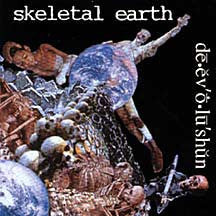 CD cover: figures emerging from skulls and a fractured Earth.