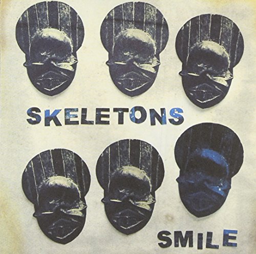 CD cover for “Skeletons - Smile” featuring repeating skull images.