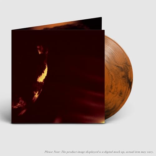 Skepticism Stormcrowfleet vinyl record in a dark gatefold sleeve with orange marbled disc.