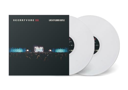 Skerryvore album cover and two white vinyl records shown against white.
