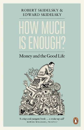 Book cover with a man sitting atop a pile of consumer goods and objects.