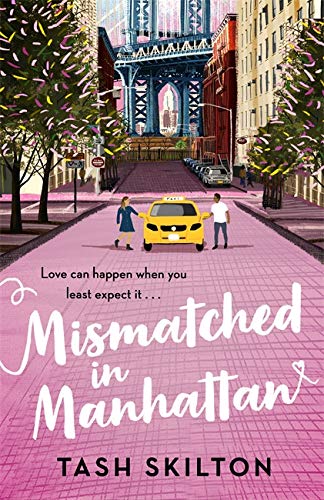 Book cover with Manhattan Bridge, a taxi, and two figures walking.