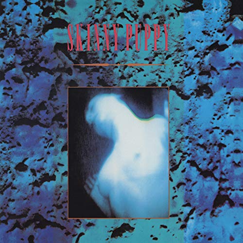 Blue textured album cover with a blurred figure in a frame.