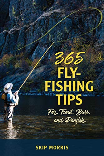 Book cover: fly-fishing tips with a fisherman casting in a river.