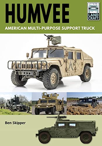 Book cover featuring a tan Humvee with a machine gun and various military vehicle photos.